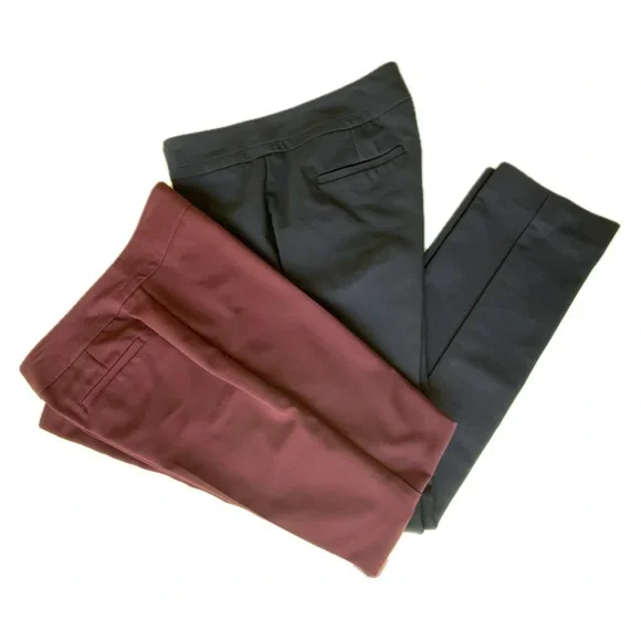 Ann Taylor factory size 4 curvy straight leg pants. GUC. You get both pairs! - Picture 5 of 5